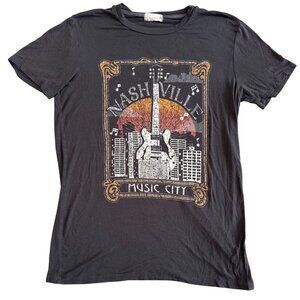 Altar'd State Nashville Music City Graphic Soft T Shirt Size M Made In USA